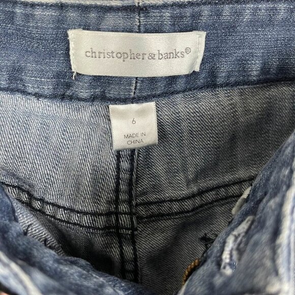 Christopher & Banks Women's Capri Stretch Denim Jeans Size 6 - Picture 3 of 8